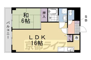 レジデンス桂川【205号室】の間取り