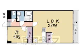 レジデンス桂川【308号室】の間取り