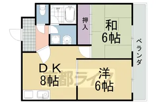 京都府京都市西京区桂徳大寺町【マンション】の間取り