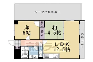 桂OSプラザビル【4階】の間取り