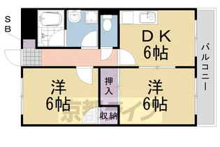 桂OSプラザビル【506号室】の間取り