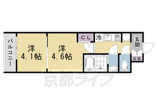 2Kの間取り画像