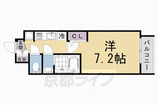 1Kの間取り画像