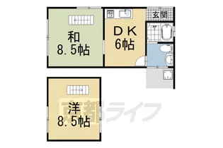 京都府京都市伏見区深草北新町【一戸建】の間取り