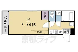 京都府京都市上京区晴明町【マンション】の間取り