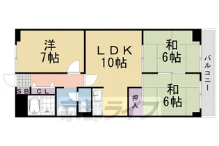 第2コーポ藤岡【5階】の間取り