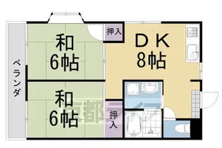 第2松尾ハイツ【203号室】の間取り