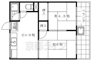 2DKの間取り画像