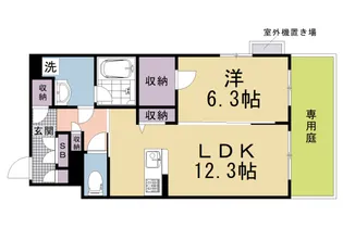 シャーメゾン環【101号室】の間取り
