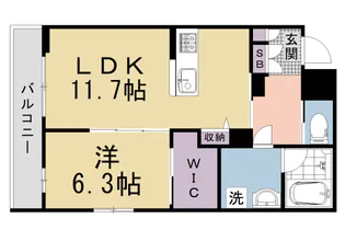 シャーメゾン環【303号室】の間取り
