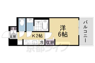 プレサンス大津京町ベルリーヴァ【11階】の間取り