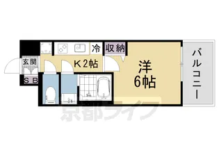 プレサンス大津京町ベルリーヴァ【11階】の間取り