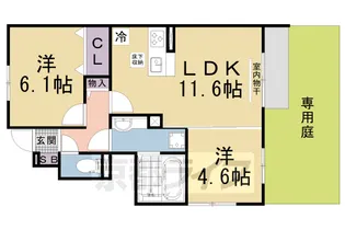 メゾンソレイユ【1階】の間取り