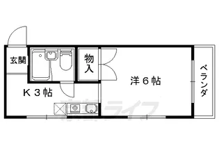 1Kの間取り画像