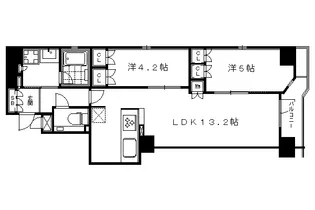 京都府京都市中京区橋之町【マンション】の間取り