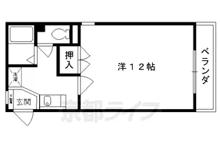 京都府京都市山科区椥辻草海道町【マンション】の間取り