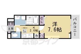 ウエスト コミタリアⅢ【1階】の間取り