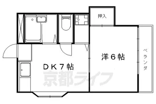 サンヒルズ日ノ岡【103号室】の間取り