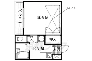 ファルーシュ24【402号室】の間取り