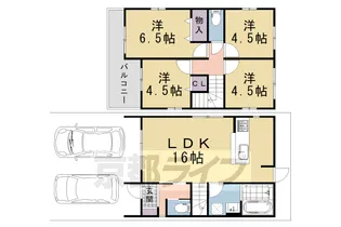 京都府京都市北区上賀茂北ノ原町【一戸建】の間取り