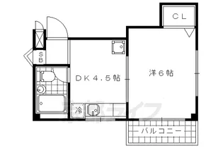 京都府京都市山科区西野大手先町【マンション】の間取り