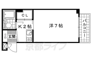 OTOWAマンション【404号室】の間取り