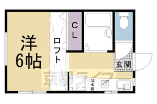 京都府京都市上京区鏡石町【アパート】の間取り
