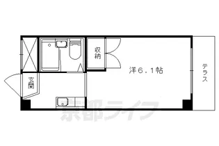 京都府京都市山科区御陵四丁野町【マンション】の間取り