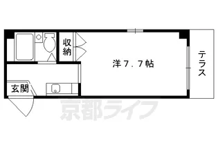 京都府京都市山科区御陵四丁野町【マンション】の間取り