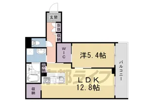 シャーメゾン 太秦天神川【2階】の間取り
