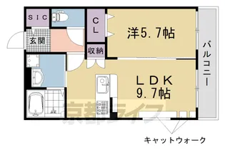 FORCE西院【1階】の間取り