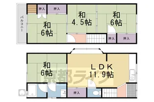 京都府向日市寺戸町辰巳【一戸建】の間取り