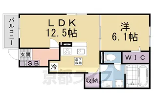 ヒカルサ大津唐崎Ⅰ【1階】の間取り