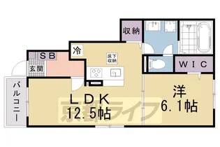 ヒカルサ大津唐崎Ⅰ【1階】の間取り
