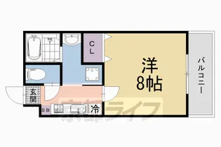 京都府京都市伏見区深草西浦町1丁目【マンション】の間取り