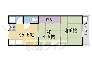 むつみハイツ【2階】の間取り