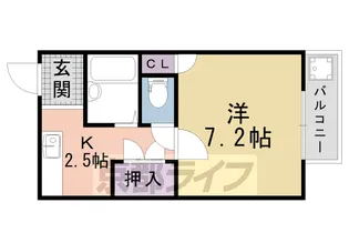 エクセレント日ノ岡【407号室】の間取り