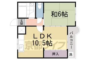 野色マンション【303号室】の間取り