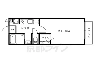 1Kの間取り画像