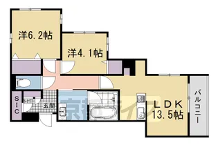シャーメゾン碩【301号室】の間取り