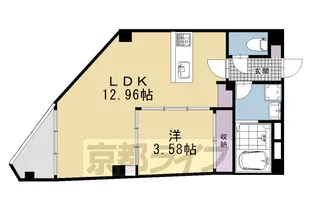 1LDKの間取り画像