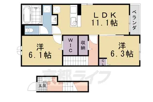 エル・ソラーレⅠ【202号室】の間取り