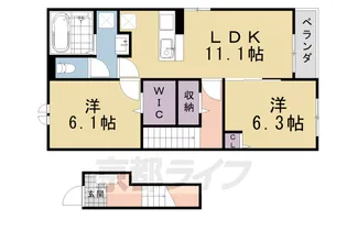 エル・ソラーレⅡ【202号室】の間取り