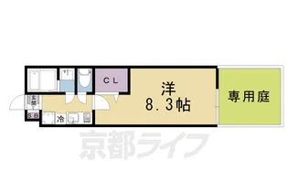 京都府京都市上京区二本松町【マンション】の間取り