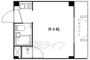 1Kの間取り画像