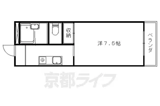 サンテラスリベーヌ【206号室】の間取り