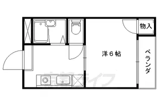 クインズコート【203号室】の間取り