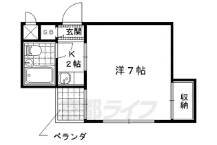 音羽サンハイツ【101号室】の間取り