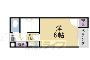 京都府京都市山科区東野狐薮町【マンション】の間取り