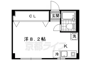 サンローラン新十条【1階】の間取り